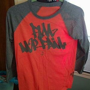 Orange flag nor fail baseball t-shirt