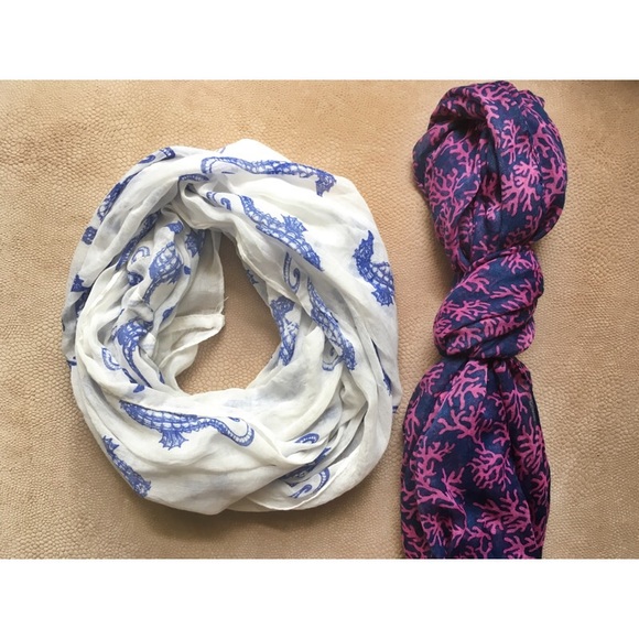 Nautical Scarf (blue and white)