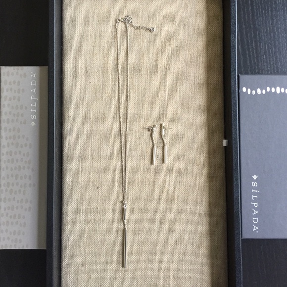 Silpada Water's Edge Necklace and Earring Bundle