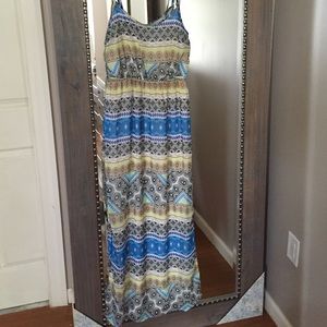 Aztec printed maxi dress!