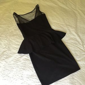 Black Peplum Dress
