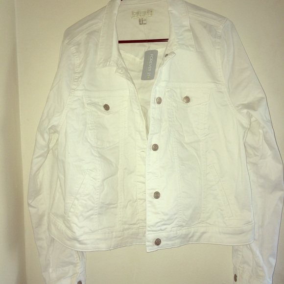 White jean jacket