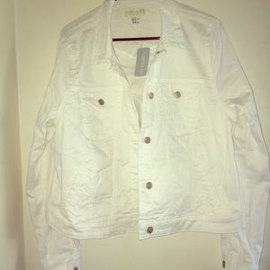 White jean jacket