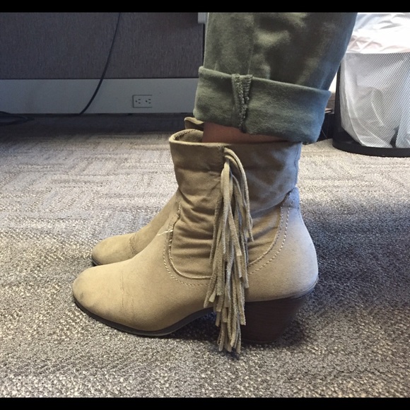 Fringe Booties - $2 with any other purchase!