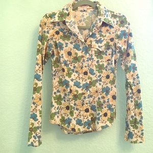 Retro floral True Religion Button up