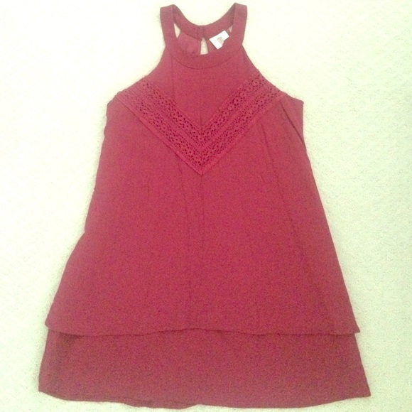 Maroon halter dress