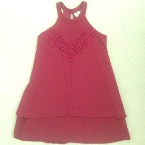 Maroon halter dress
