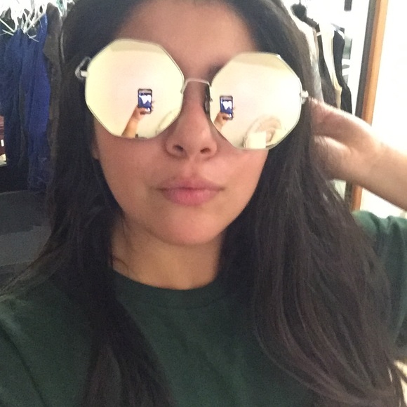 Rose Gold Octagon Shades - Picture 2 of 2