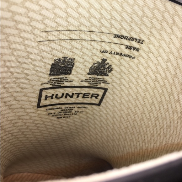 NEW In Box!! Short Gloss Hunter Boots - Picture 3 of 4