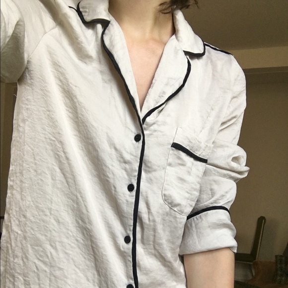 Rachel Roy Cream Colored Button Down