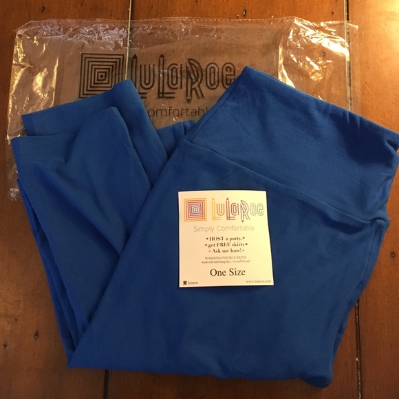 Blue Lularoe OS Leggings