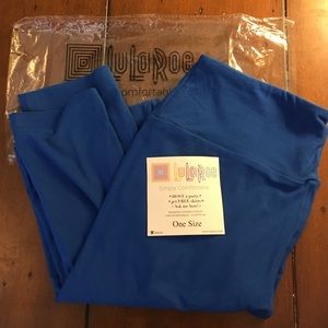 Blue Lularoe OS Leggings