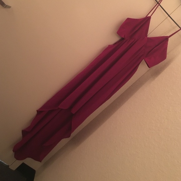 Express cut out high low dress
