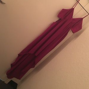 Express cut out high low dress