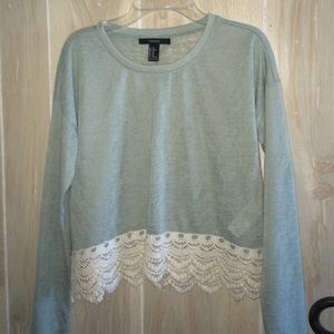 Long sleeve blue shirt