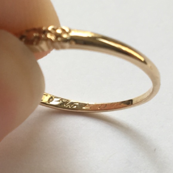 14K Gold 1920s Vintage Diamond Wedding Ring Set - Picture 5 of 8