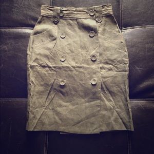 British designer brand skirt