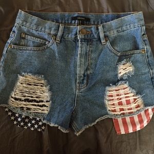 Forever 21 American Flag shorts