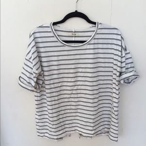 Boxy striped tee