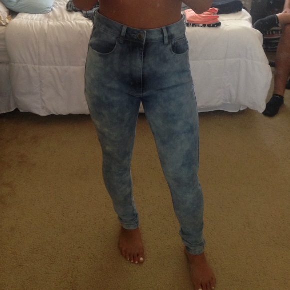 Acid wash Jeggings
