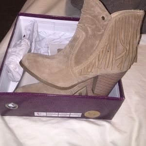 Fringe booties