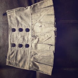 Grey mini skirt