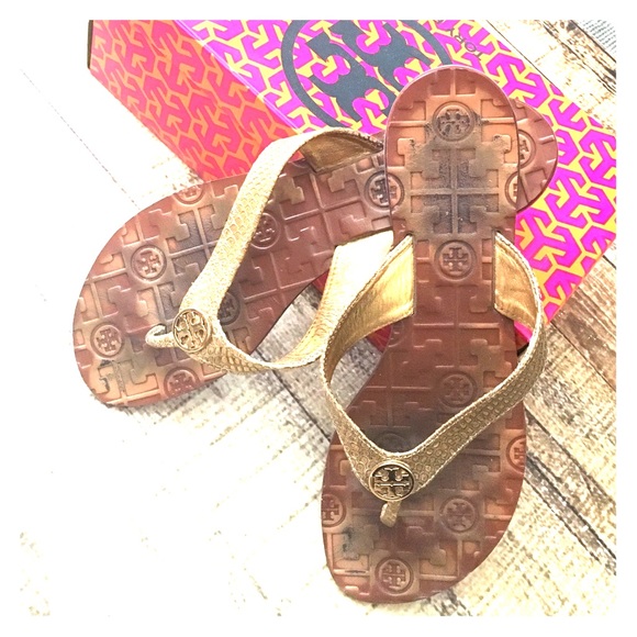 Tory Burch Thora Snake Print Flats