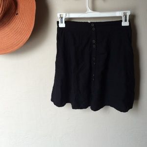 Black mini-skirt
