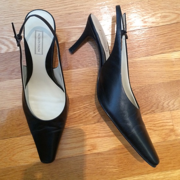 Nordstrom Slingback Black Heels