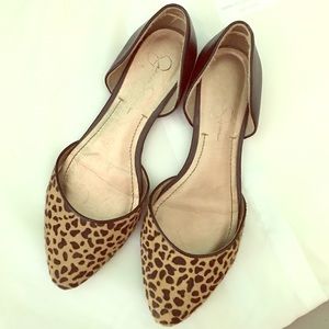 Jessica Simpson Leopard flats (pointed toe)