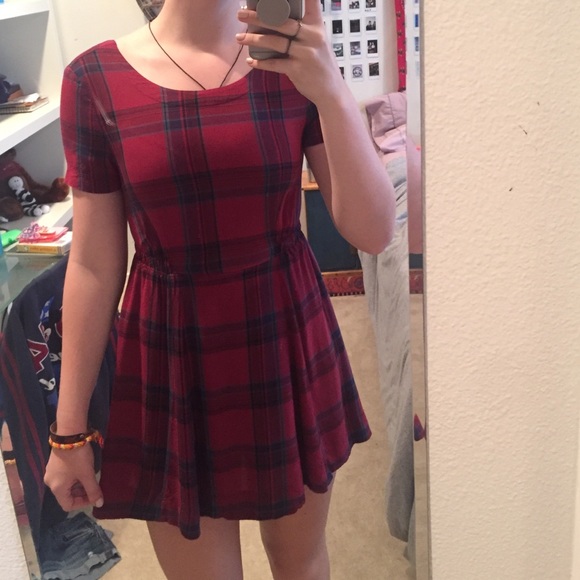 plaid dress