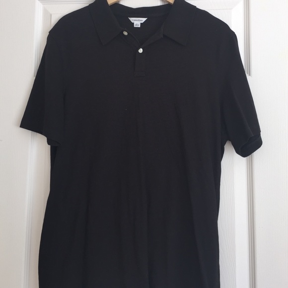 Calvin Klein Men's short sleeve black polo!