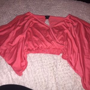 Rue 21 Flowy Pink Crop Top