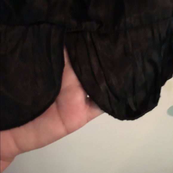 Mossimo black satin short sleeve top XXL - Picture 3 of 4