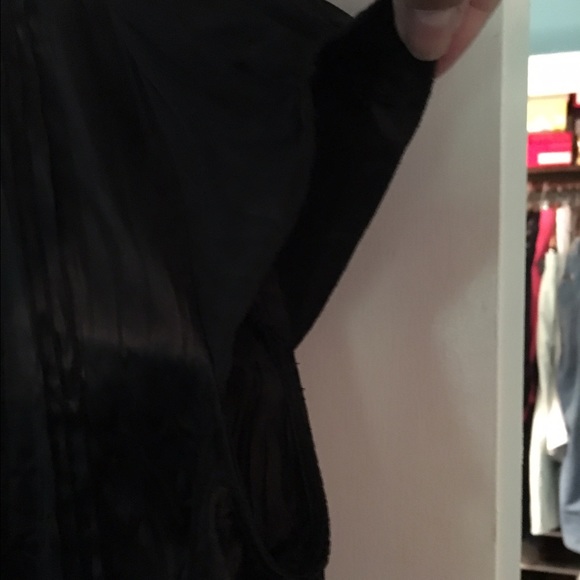 Mossimo black satin short sleeve top XXL - Picture 4 of 4