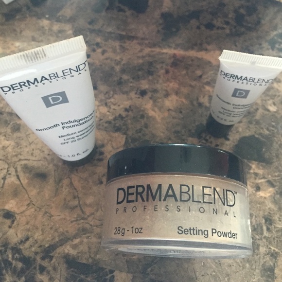 Dermablend: setting powder, foundation concealer