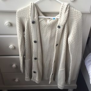 Knit sweater with hood from Anthropologie