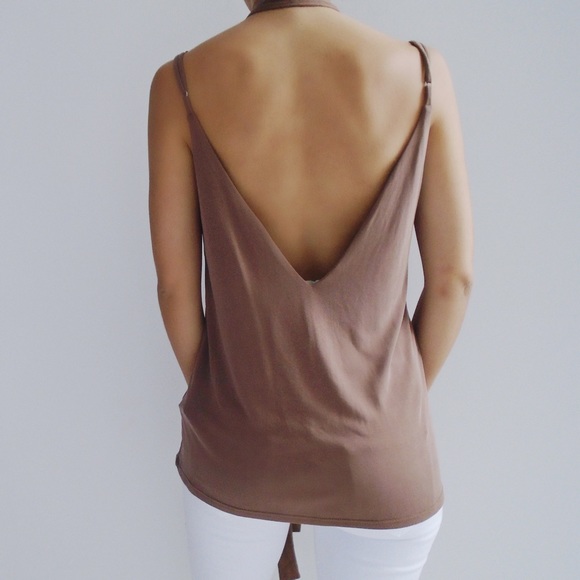 SOLD OUT ❌ Mya Tank with Choker Neck Tie - Picture 4 of 5