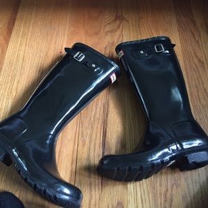 YOUTH original tall gloss hunter boots