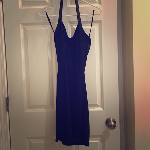 Black leather trimmed shirt or mini dress