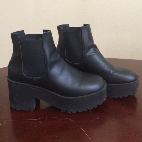 chunky platform boots