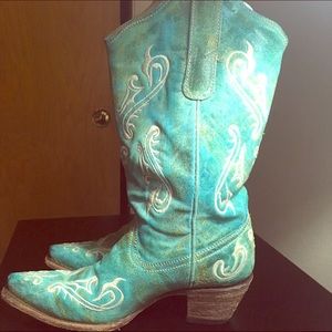 The Turquoise western boot