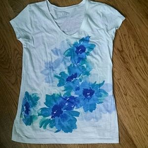 LOFT floral short sleeve t-shirt
