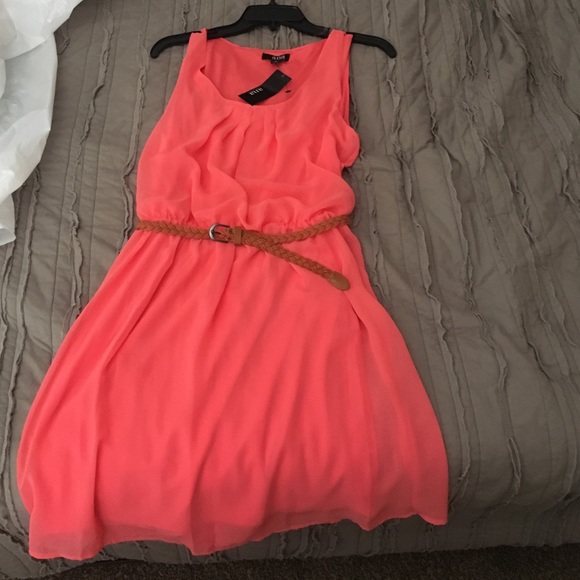Mid length coral a.n.a dress from JC Penny.