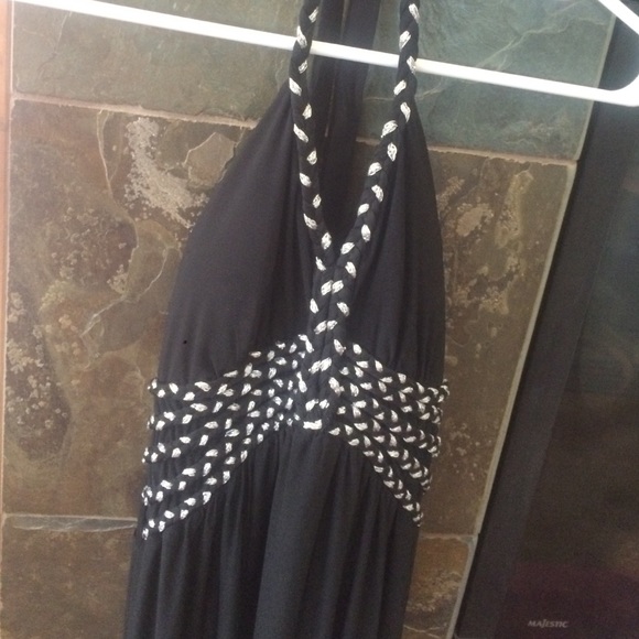 Black and Silver Goddess Prom Dress - Picture 2 of 2