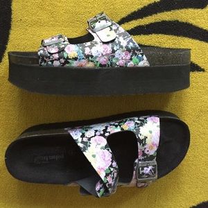 Jeffrey Campbell platform sandals.