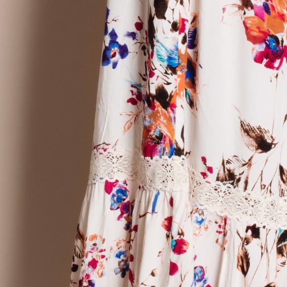 Off Shoulder Floral Maxi Dress - Picture 4 of 4