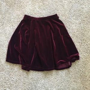 Velvet skirt