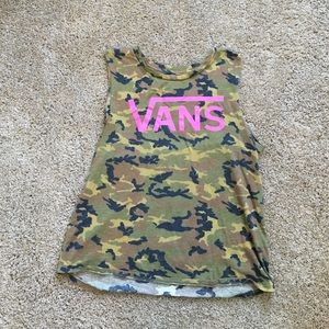 Vans cut-off tank top