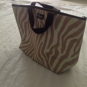 Zebra Patterned Thirty-One Bag